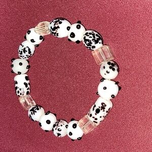 Handmade Porcelain Texturized Beaded 😍 bracelet 